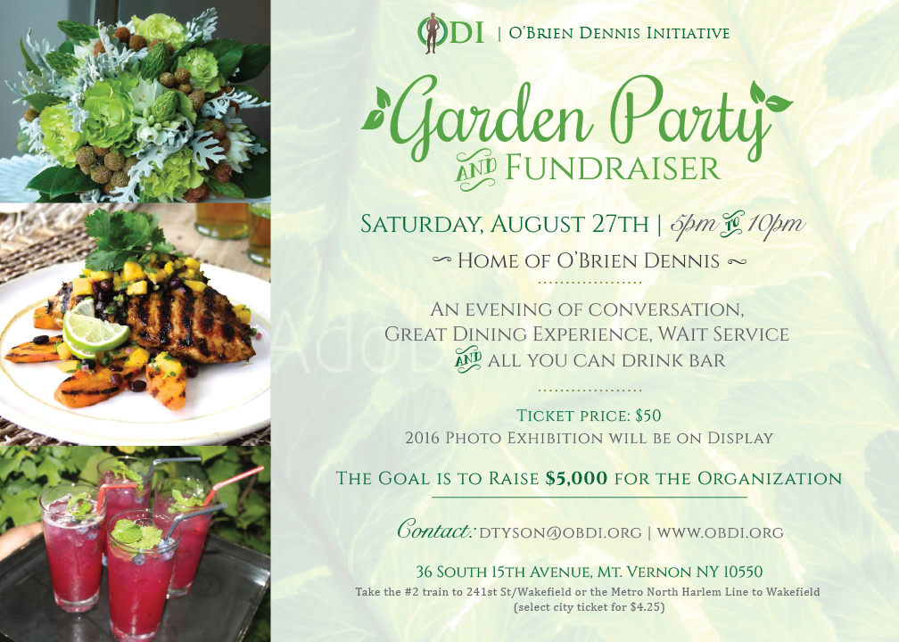 Garden Party Fundraiser August 27, 2016 OBDI